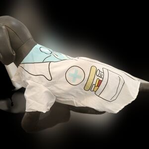 Dog Pet Doctor Costume with Medical Theme